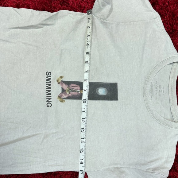 Mac Miller Merch Short Sleeve Shirt Medium Grey Pool Swimming - Picture 4 of 5
